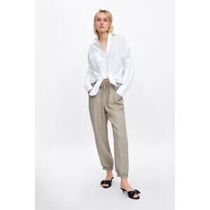 ZARA Linen Jogger Pant